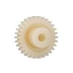 Igus Igutek P360 90 Teeth Spur Gear, 0.7 Module, 10mm Bore Diam, 63mm Pitch Diam, 21mm Hub Diam