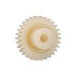 Igus Igutek P360 12 Teeth Spur Gear, 1 Module, 4mm Bore Diam, 12mm Pitch Diam, 9mm Hub Diam