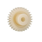 Igus Iguform S270 14 Teeth Spur Gear, 1 Module, 4mm Bore Diam, 14mm Pitch Diam, 9mm Hub Diam