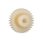 Igus Igutek P360 19 Teeth Spur Gear, 1 Module, 4mm Bore Diam, 19mm Pitch Diam, 9mm Hub Diam