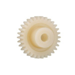 Igus Igutek P360 20 Teeth Spur Gear, 1 Module, 4mm Bore Diam, 20mm Pitch Diam, 9mm Hub Diam