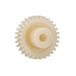 Igus Igutek P360 25 Teeth Spur Gear, 1 Module, 6mm Bore Diam, 25mm Pitch Diam, 15mm Hub Diam