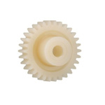 Igus Igutek P360 26 Teeth Spur Gear, 1 Module, 6mm Bore Diam, 26mm Pitch Diam, 15mm Hub Diam