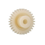 Igus Igutek P360 52 Teeth Spur Gear, 1 Module, 8mm Bore Diam, 52mm Pitch Diam, 21mm Hub Diam