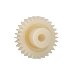 Igus Igutek P360 65 Teeth Spur Gear, 1 Module, 10mm Bore Diam, 65mm Pitch Diam, 21mm Hub Diam