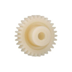 Igus Igutek P360 80 Teeth Spur Gear, 1 Module, 10mm Bore Diam, 80mm Pitch Diam, 21mm Hub Diam