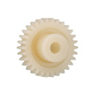 Igus Igutek P360 90 Teeth Spur Gear, 1 Module, 10mm Bore Diam, 90mm Pitch Diam, 21mm Hub Diam