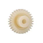 Igus Igutek P360 130 Teeth Spur Gear, 1 Module, 12mm Bore Diam, 130mm Pitch Diam, 24mm Hub Diam