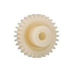 Igus Igutek P360 27 Teeth Spur Gear, 1.25 Module, 6mm Bore Diam, 33.7mm Pitch Diam, 18mm Hub Diam