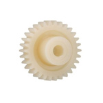 Igus Igutek P360 35 Teeth Spur Gear, 1.25 Module, 8mm Bore Diam, 43.7mm Pitch Diam, 18mm Hub Diam