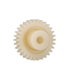 Igus Iguform S270 75 Teeth Spur Gear, 1.25 Module, 10mm Bore Diam, 93.7mm Pitch Diam, 21mm Hub Diam
