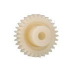Igus Iguform S270 22 Teeth Spur Gear, 1.5 Module, 8mm Bore Diam, 33mm Pitch Diam, 17mm Hub Diam