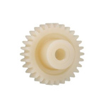 Igus Iguform S270 25 Teeth Spur Gear, 1.5 Module, 8mm Bore Diam, 37.5mm Pitch Diam, 19mm Hub Diam