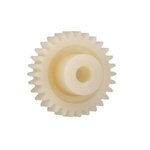 Igus Igutek P360 17 Teeth Spur Gear, 2 Module, 8mm Bore Diam, 34mm Pitch Diam, 17.5mm Hub Diam