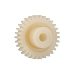 Igus Igutek P360 70 Teeth Spur Gear, 2 Module, 14mm Bore Diam, 140mm Pitch Diam, 30mm Hub Diam