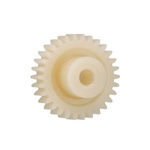 Igus Iguform S270 12 Teeth Spur Gear, 2.5 Module, 10mm Bore Diam, 30mm Pitch Diam, 20mm Hub Diam