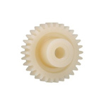 Igus Iguform S270 21 Teeth Spur Gear, 2.5 Module, 12mm Bore Diam, 52.5mm Pitch Diam, 24mm Hub Diam