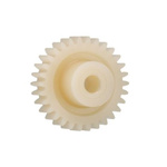 Igus Igutek P360 25 Teeth Spur Gear, 2.5 Module, 12mm Bore Diam, 62.5mm Pitch Diam, 24mm Hub Diam