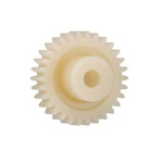 Igus Igutek P360 35 Teeth Spur Gear, 2.5 Module, 14mm Bore Diam, 87.5mm Pitch Diam, 30mm Hub Diam