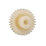 Igus Iguform S270 42 Teeth Spur Gear, 2.5 Module, 16mm Bore Diam, 105mm Pitch Diam, 30mm Hub Diam