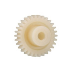 Igus Iguform S270 65 Teeth Spur Gear, 2.5 Module, 20mm Bore Diam, 162.5mm Pitch Diam, 40mm Hub Diam