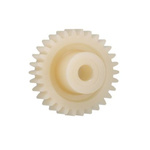 Igus Iguform S270 45 Teeth Spur Gear, 3 Module, 16mm Bore Diam, 135mm Pitch Diam, 32mm Hub Diam