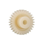 Igus Iguform S270 75 Teeth Spur Gear, 3 Module, 20mm Bore Diam, 225mm Pitch Diam, 40mm Hub Diam
