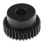 RS PRO Steel 32 Teeth Spur Gear, 1 Module, 10mm Bore Diam, 32mm Pitch Diam, 26mm Hub Diam