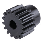 RS PRO Steel 16 Teeth Spur Gear, 1.5 Module, 8mm Bore Diam, 24mm Pitch Diam, 20mm Hub Diam
