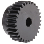 RS PRO Steel 30 Teeth Spur Gear, 1.5 Module, 10mm Bore Diam, 45mm Pitch Diam, 38mm Hub Diam