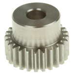 RS PRO Stainless Steel 25 Teeth Spur Gear, 1 Module, 8mm Bore Diam, 25mm Pitch Diam, 20mm Hub Diam