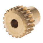 RS PRO Bronze 0.8 Module Worm Wheel Gear 20 Tooth12mm Hub Dia., 16.03mm Pitch Dia. 18mm Face