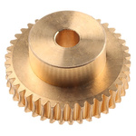 RS PRO Bronze 1 Module Worm Wheel Gear 40 Tooth26mm Hub Dia., 40mm Pitch Dia. 16.5mm Face