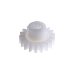 RS PRO POM 18 Teeth Spur Gear, 0.8 Module, 4mm Bore Diam, 14.4mm Pitch Diam, 8mm Hub Diam