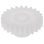 RS PRO POM 24 Teeth Spur Gear, 0.8 Module, 5mm Bore Diam, 19.2mm Pitch Diam, 10mm Hub Diam