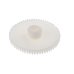 RS PRO POM 64 Teeth Spur Gear, 0.8 Module, 6mm Bore Diam, 51.2mm Pitch Diam, 15.5mm Hub Diam