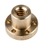 RS PRO Flanged Round Nut For Lead Screw, For Shaft Dia. 16mm