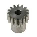 RS PRO Steel 15 Teeth Spur Gear, 0.8 Module, 4mm Bore Diam, 12mm Pitch Diam, 9.6mm Hub Diam