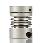 Huco Bellows Coupling, 16mm Outside Diameter, 5mm Bore, 23mm Length Coupler