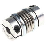 Huco Bellows Coupling, 20mm Outside Diameter, 6mm Bore, 31mm Length Coupler