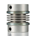 Huco Bellows Coupling, 34mm Outside Diameter, 10mm Bore, 40mm Length Coupler