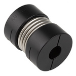 Ruland Bellows Coupling, 41.3mm Outside Diameter, 20mm Bore, 50.8mm Length Coupler