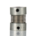 Huco Bellows Coupling, 16mm Outside Diameter, 4mm Bore, 21mm Length Coupler