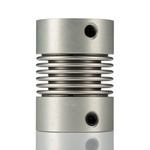 Huco Bellows Coupling, 45mm Outside Diameter, 20mm Bore, 19.5mm Length Coupler