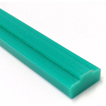RS PRO Green GR1 profile 10B Chain Guide 2m x 20mm x 15mm