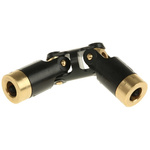 Huco Universal Joint 111.09.2020, Double, Plain, Bore 5 x 5mm, 50.8mm Length