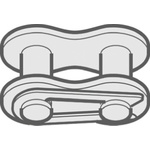 Renold Renold (Blue Box) 10B-1 Simplex Chain Connecting Link Steel Roller Chain Link