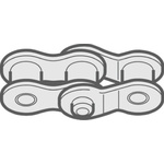 Renold Renold (Blue Box) 12B-1 Simplex Chain Connecting Link Steel Roller Chain Link