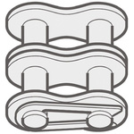 Renold Renold (Blue Box) 20B-2 Offset Link Steel Roller Chain Link