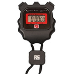 RS PRO Black Digital Pocket Stopwatch 24 h 40 min 1 s, With UKAS Calibration